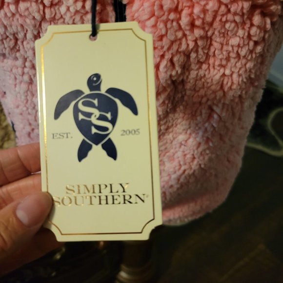 SIMPLY SOUTHERN Pink Sherpa Vest NWT - Picture 4 of 6